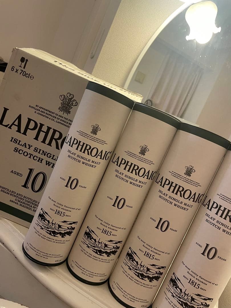 LAPHOAIG10year 700ml 40℃ 6本セット♡ Laphroaig 10-year Islay Single Malt – Wardman Wines