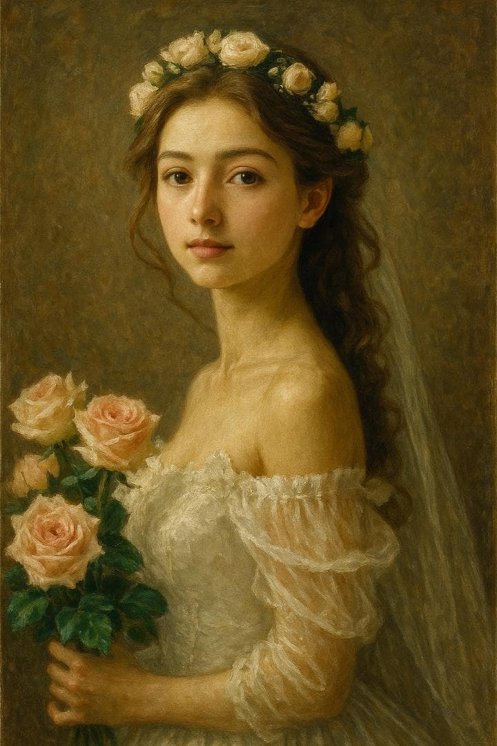 油彩風ポスター 『薔薇の誓い』【A2サイズ：コーティング済み】 2026年最新】絵画 油絵 ばらの人気アイテム - メルカリ 油彩風ポスター